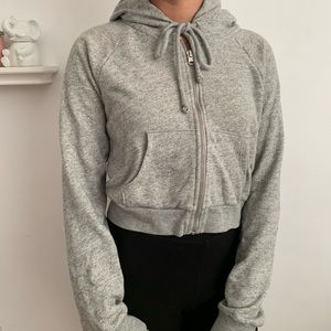 Abercrombie & Fitch Full-Zip cropped hoodie